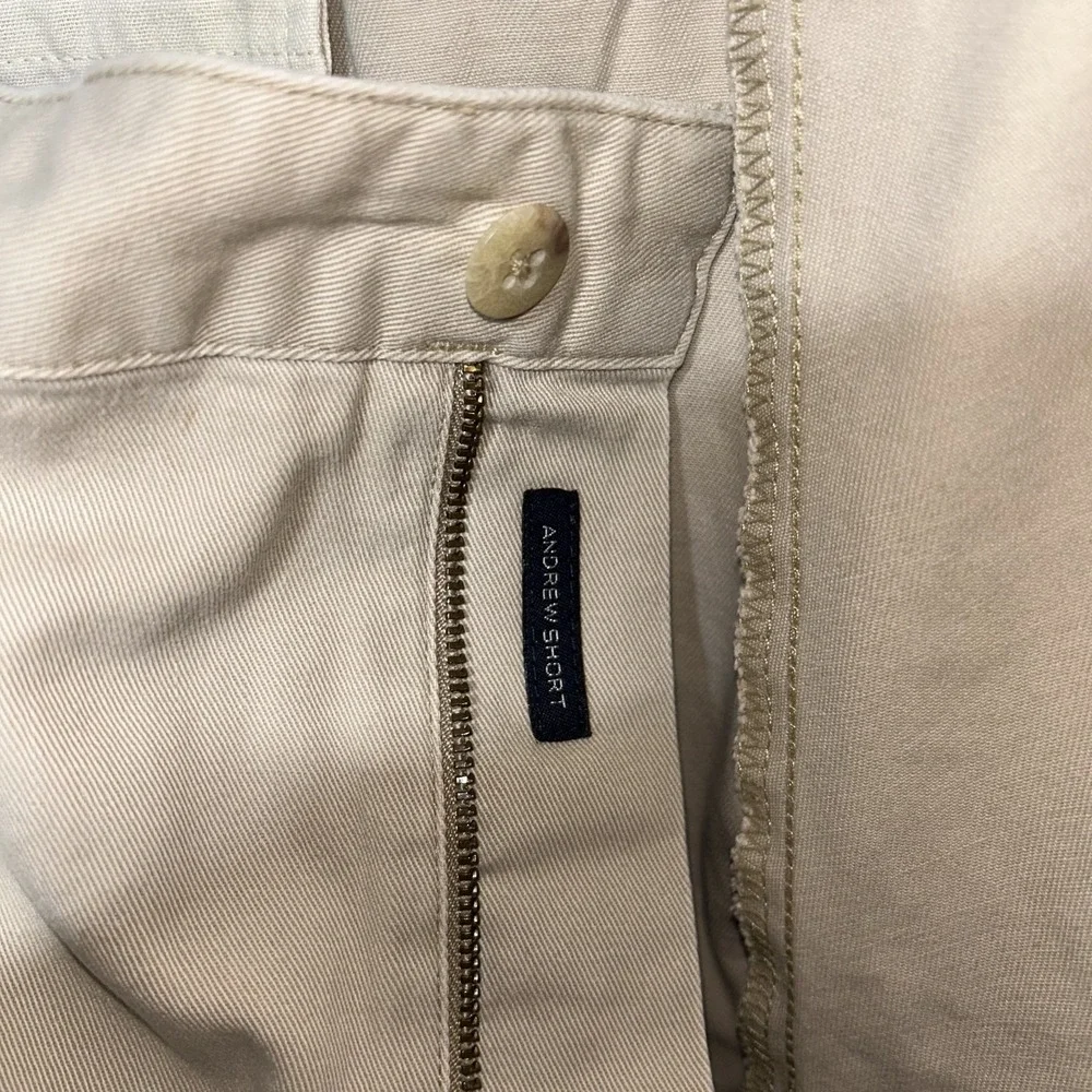 Vintage Polo Ralph Lauren Andrew Short Mens 34 Beige Pleated Chino  Casual Prep